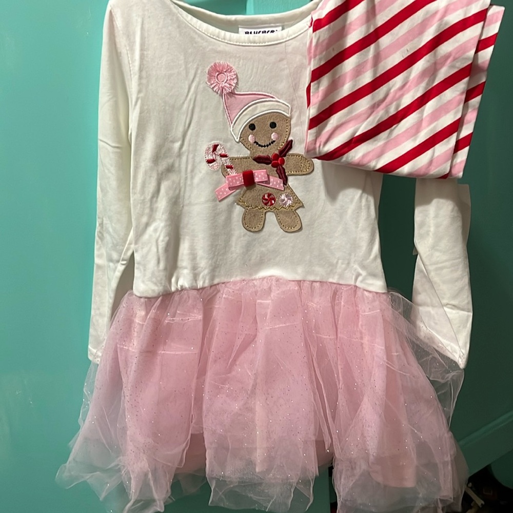 NWT cute holiday dress & leggings set!!!
